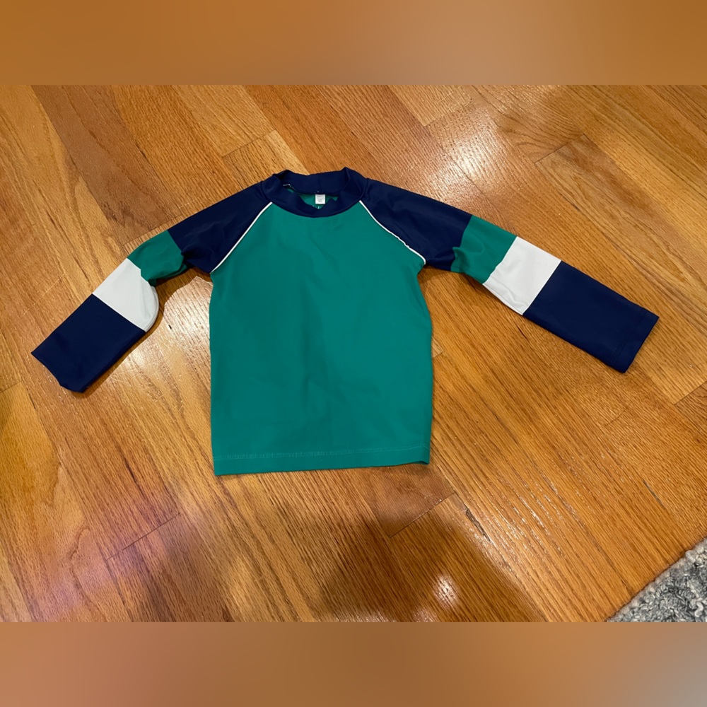 Boden Navy, Teal, and White Rashguard